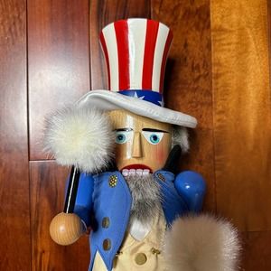 Steinbach America the Beautiful Uncle Sam Yankee Wood Vintage Music Nutcracker